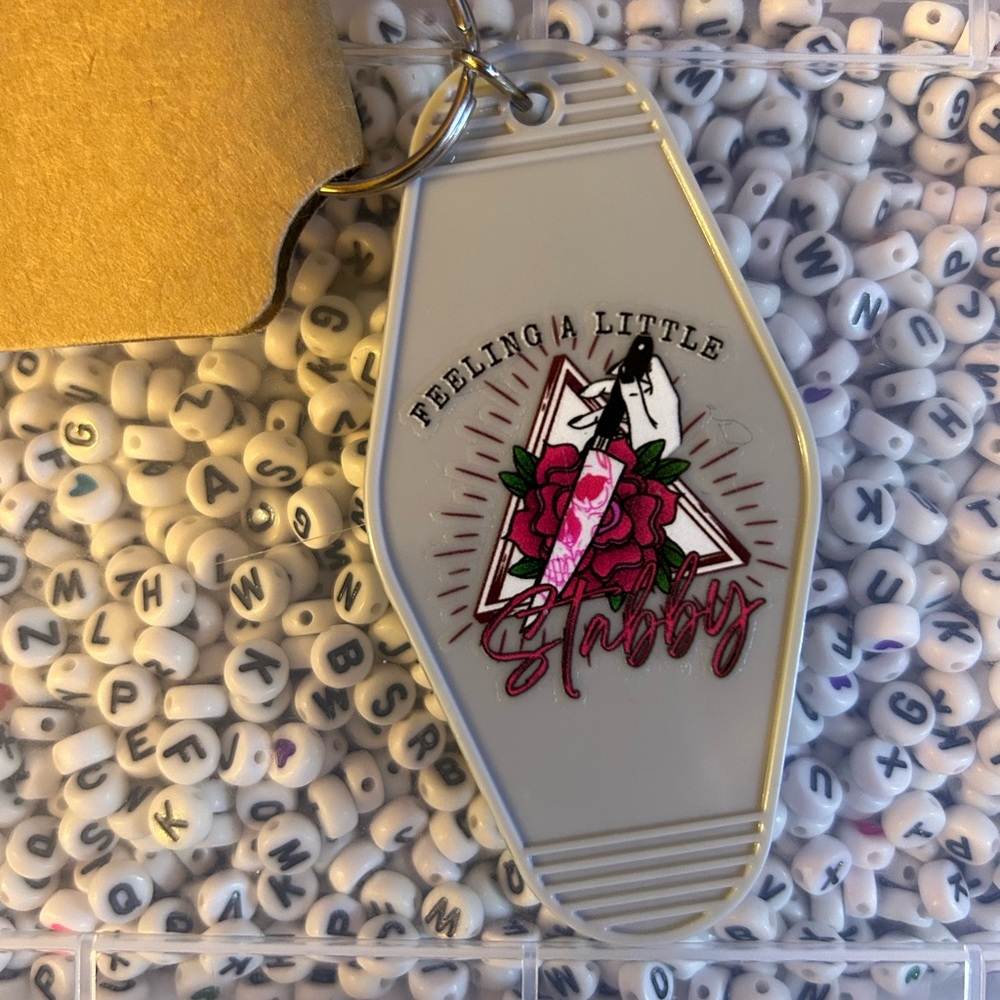 Feeling a little standby 🔪 keychain - gray